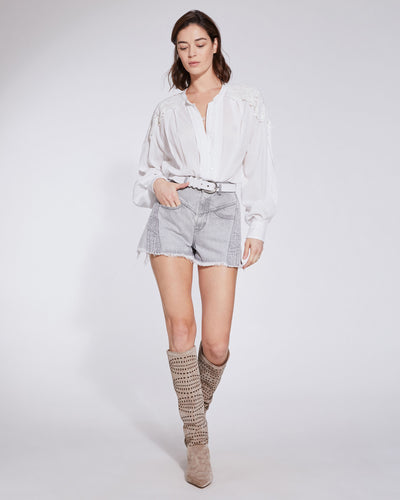 Iro Paris - Lorez High Waist Denim Shorts