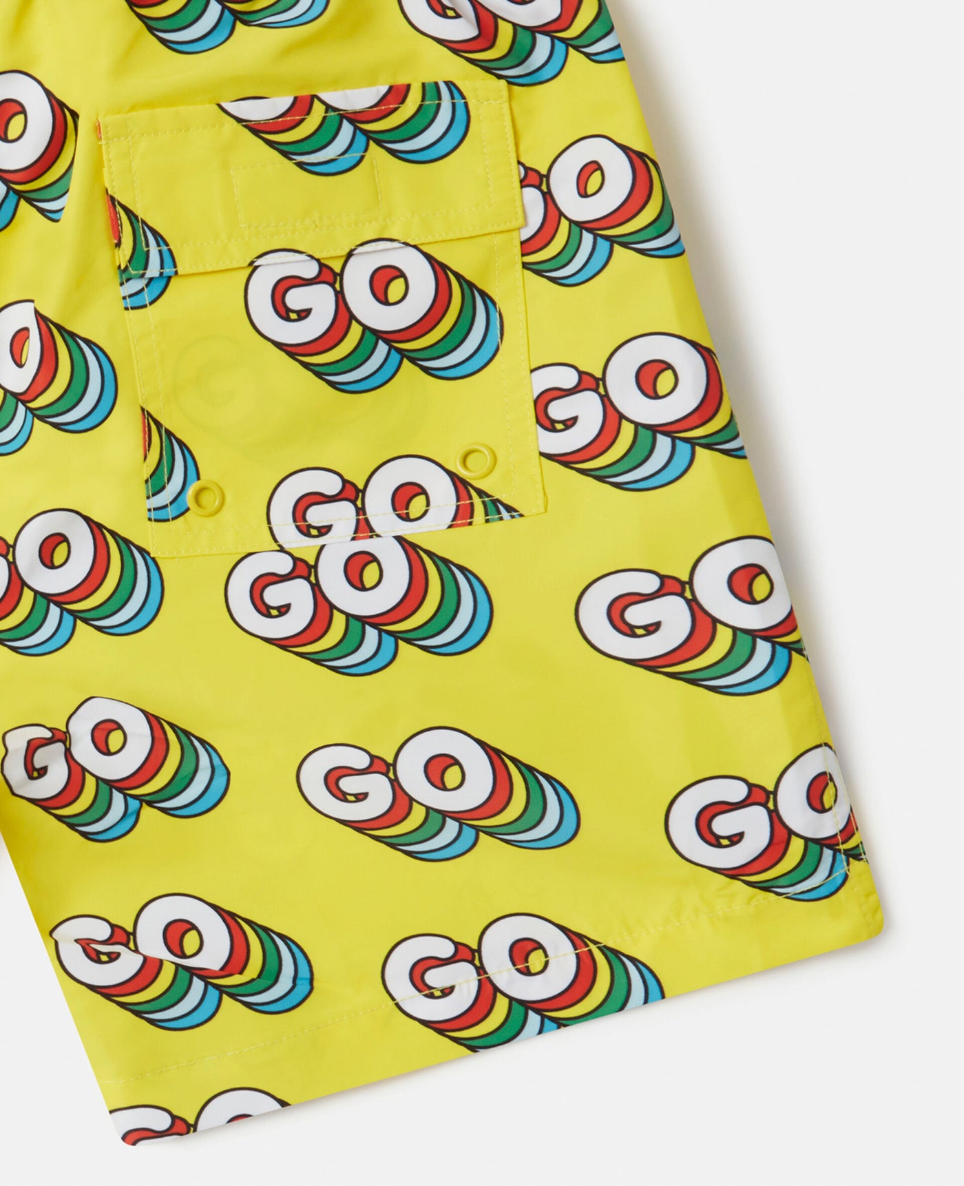 Stella McCartney Kids - 'Go' Print Swim Shorts