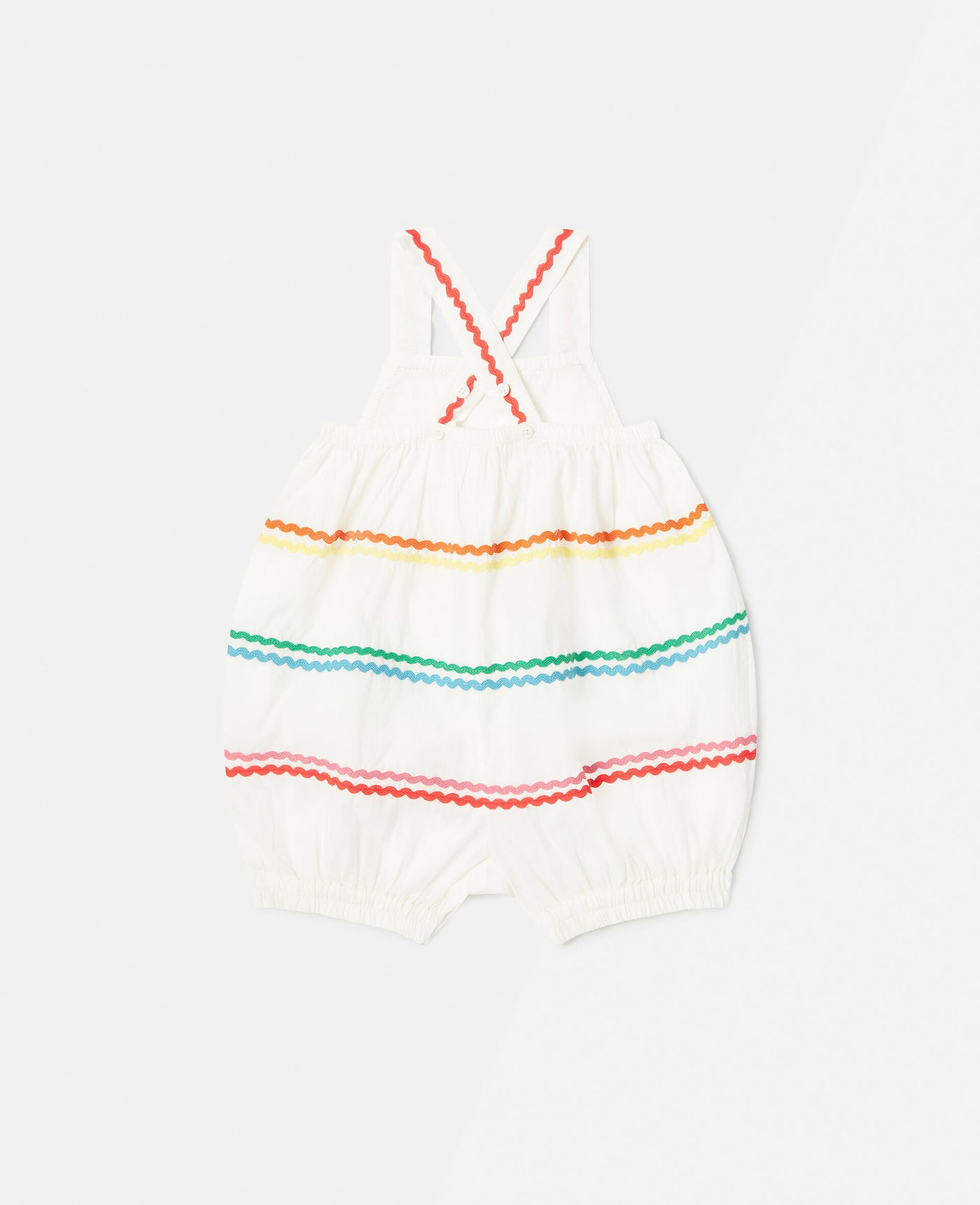 Stella McCartney Kids - Squiggle Line Embroidery Romper