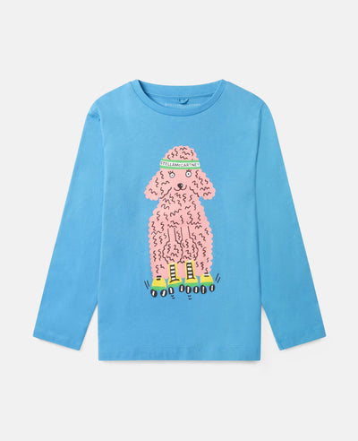 Stella McCartney Kids - Skating Poodle Cotton Top