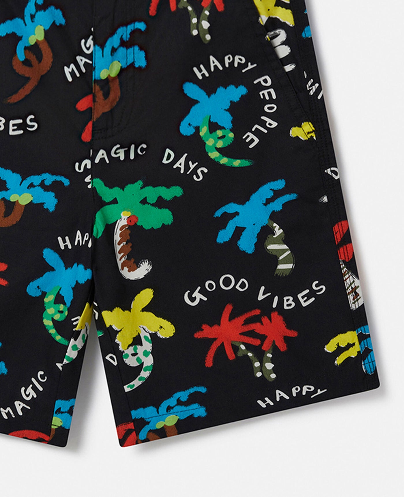Stella McCartney Kids - Good Vibes Palm Print Shorts