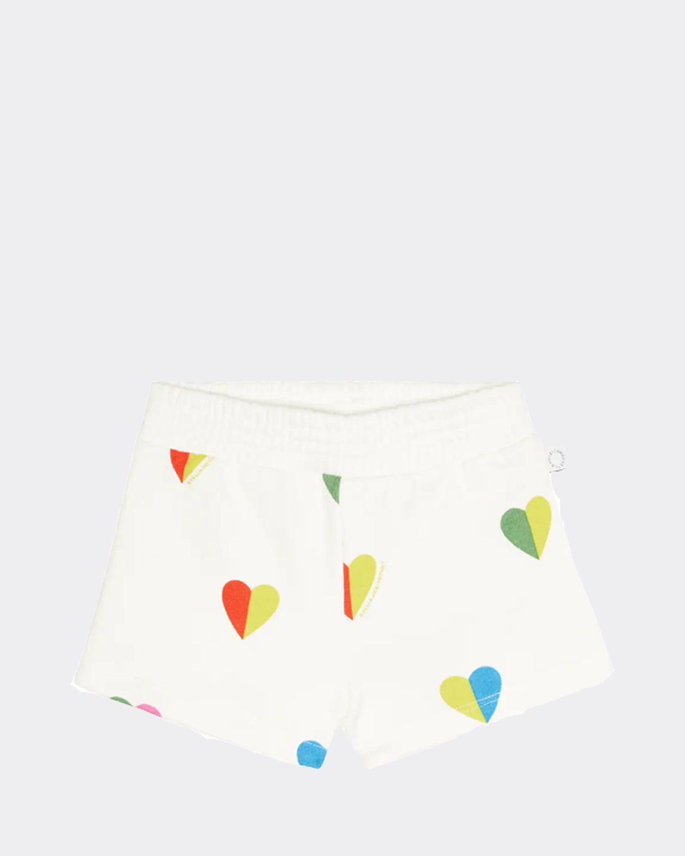 Stella McCartney Kids - Colourful Hearts Shorts Ivory