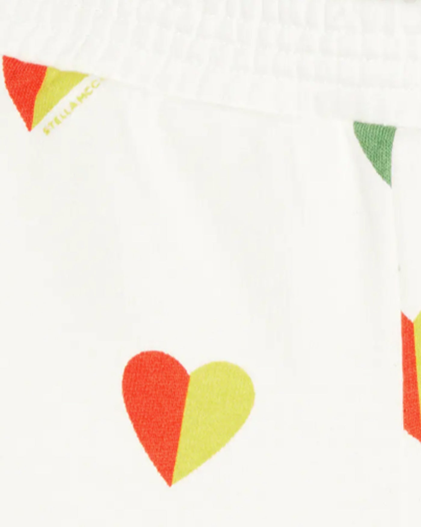 Stella McCartney Kids - Colourful Hearts Shorts Ivory