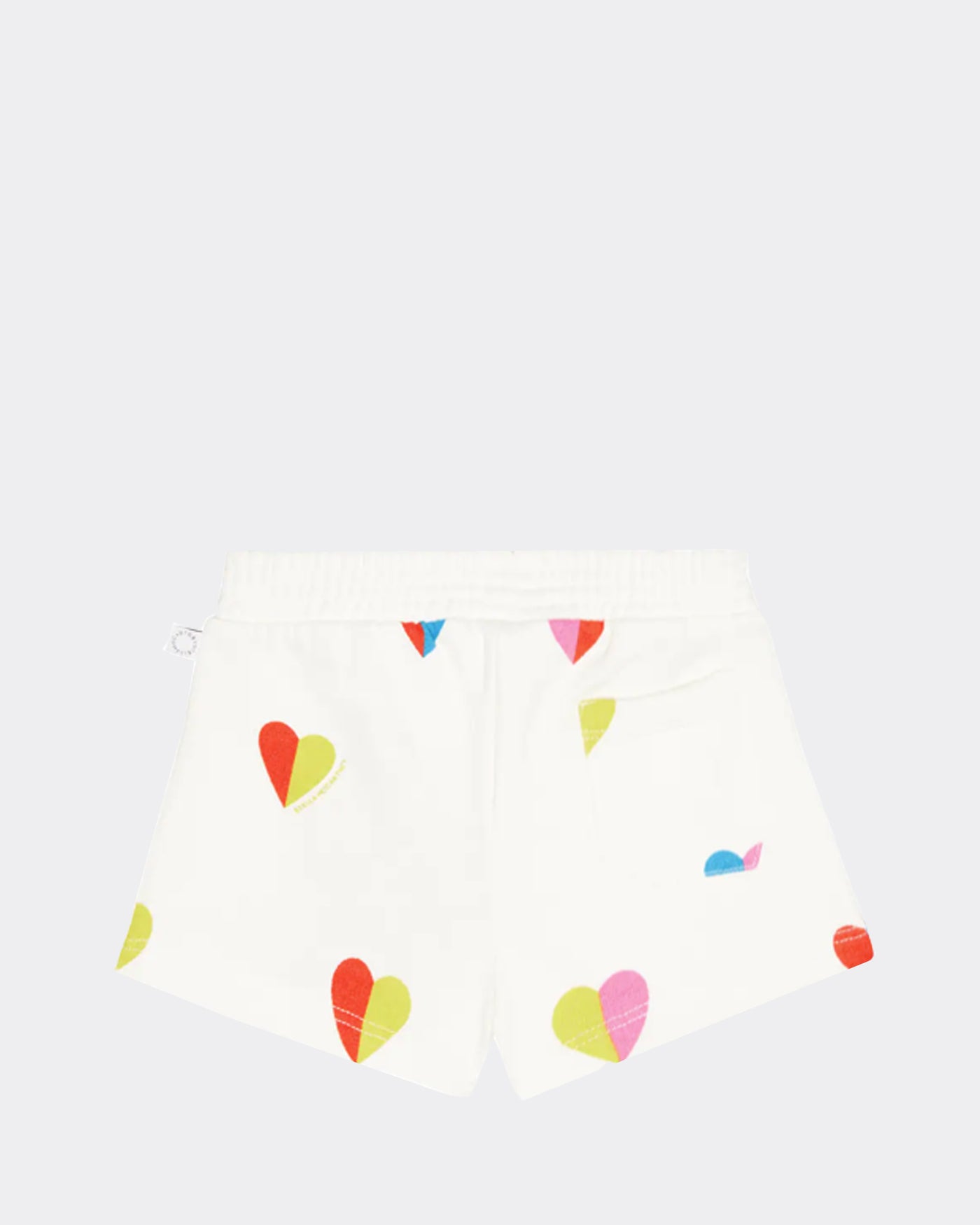 Stella McCartney Kids - Colourful Hearts Shorts Ivory