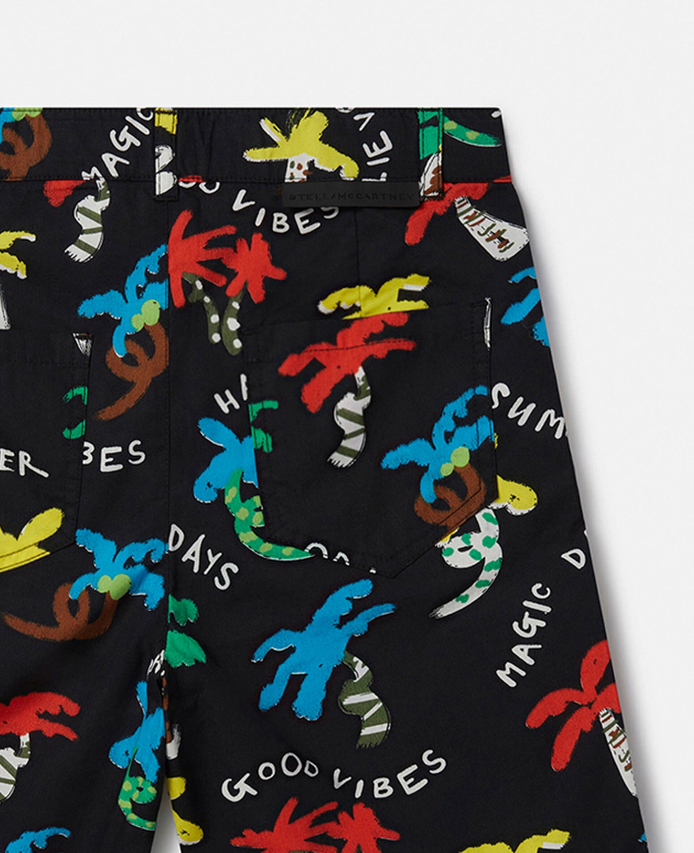 Stella McCartney Kids - Good Vibes Palm Print Shorts