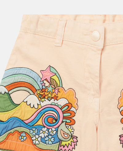 Stella McCartney Kids - 'Love to Dream' Print Shorts