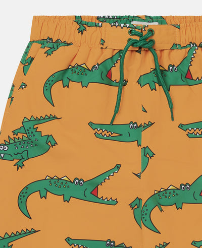 Stella McCartney Kids - Crocodile All Over Print Swim Shorts