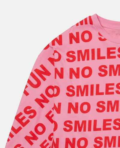 Stella McCartney Kids - No Smiles No Fun Print Cotton Dress