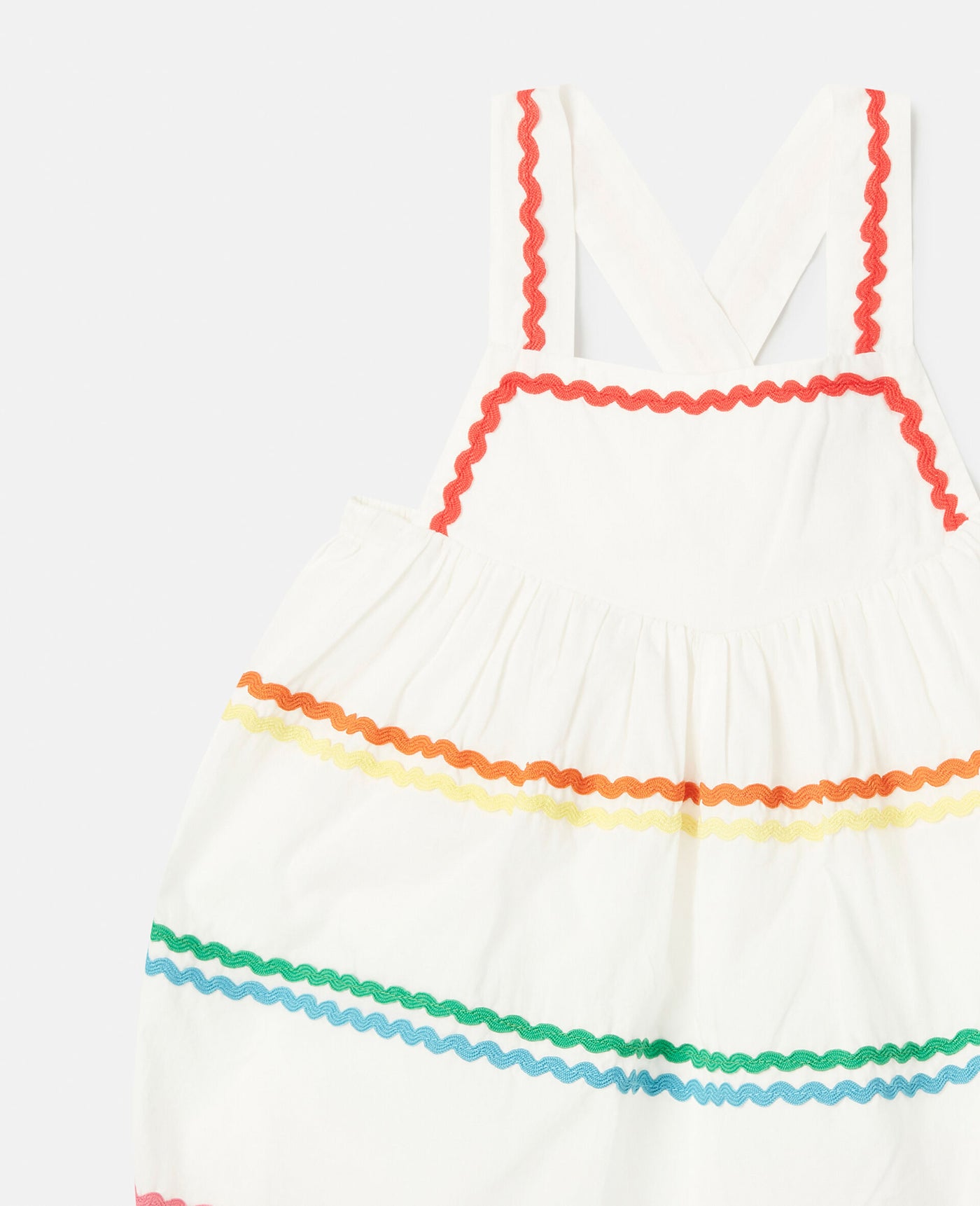 Stella McCartney Kids - Squiggle Line Embroidery Romper