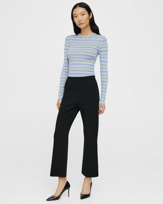 Theory Flare pant in compact crepe