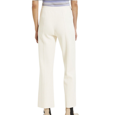 Theory- Compact Crepe Cropped Flare Pants in Wax