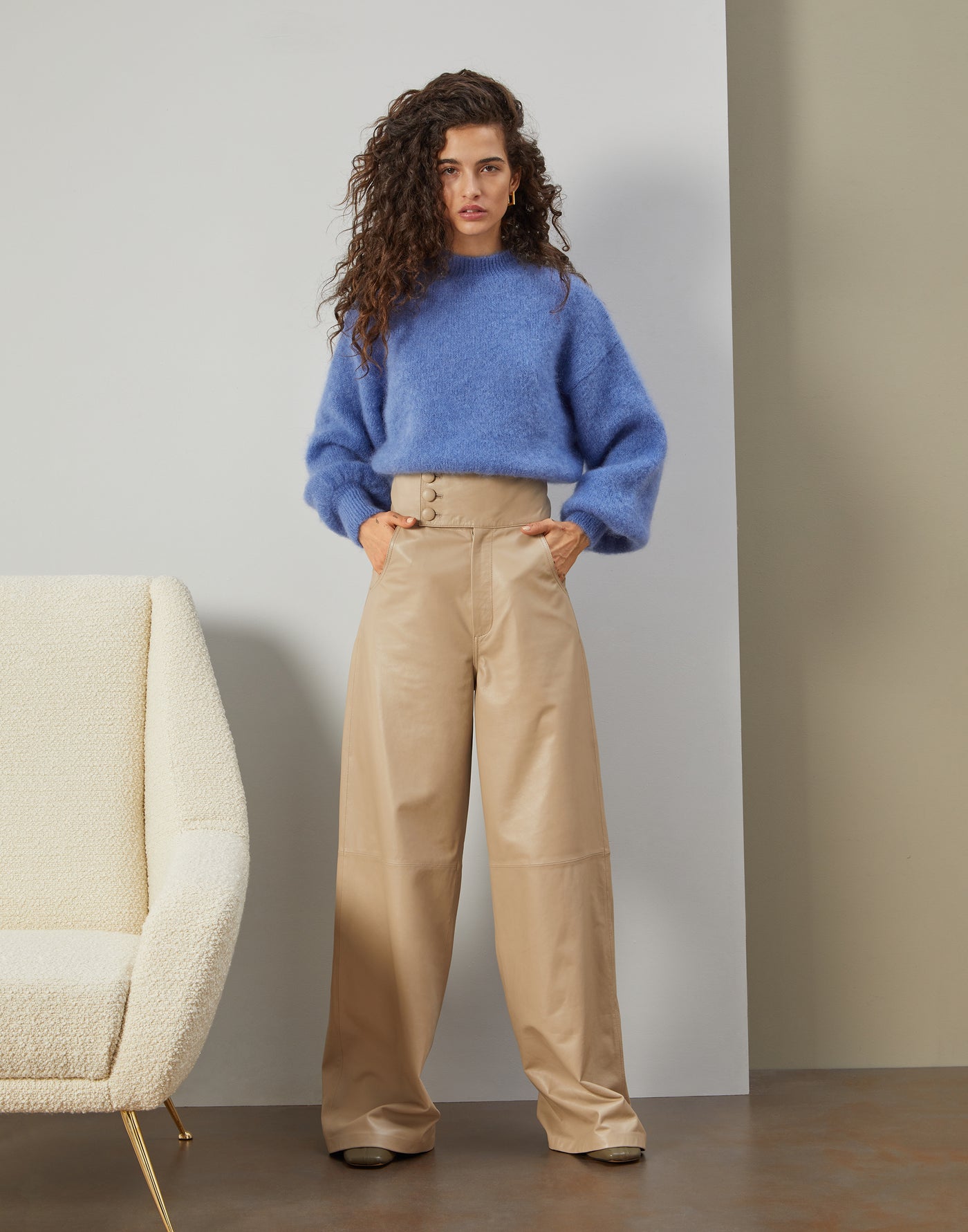 Federica Tosi - Leather Flare Trousers