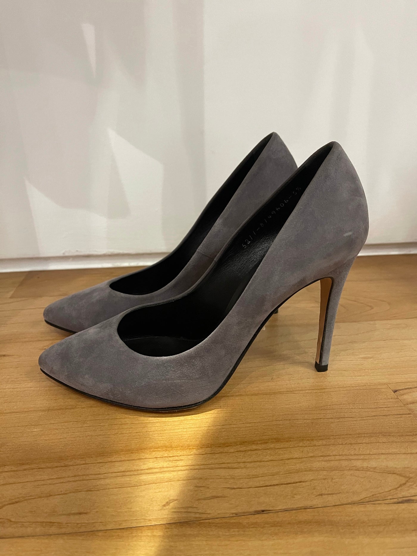 Gina grey suede