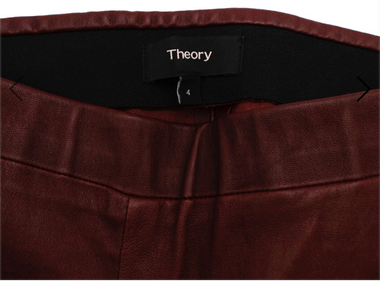 Theory leather deals leggings