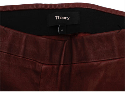 Theory stretch leather leggings