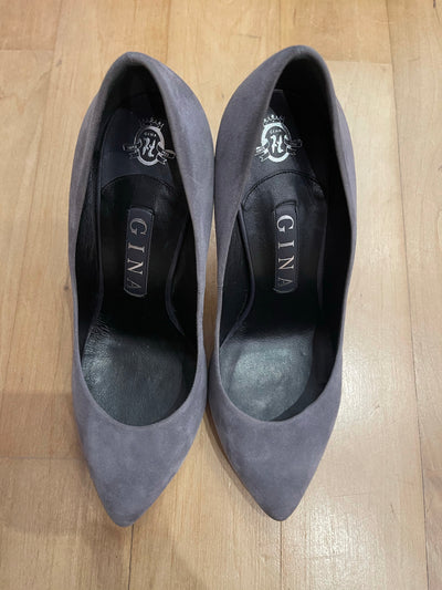 Gina grey suede