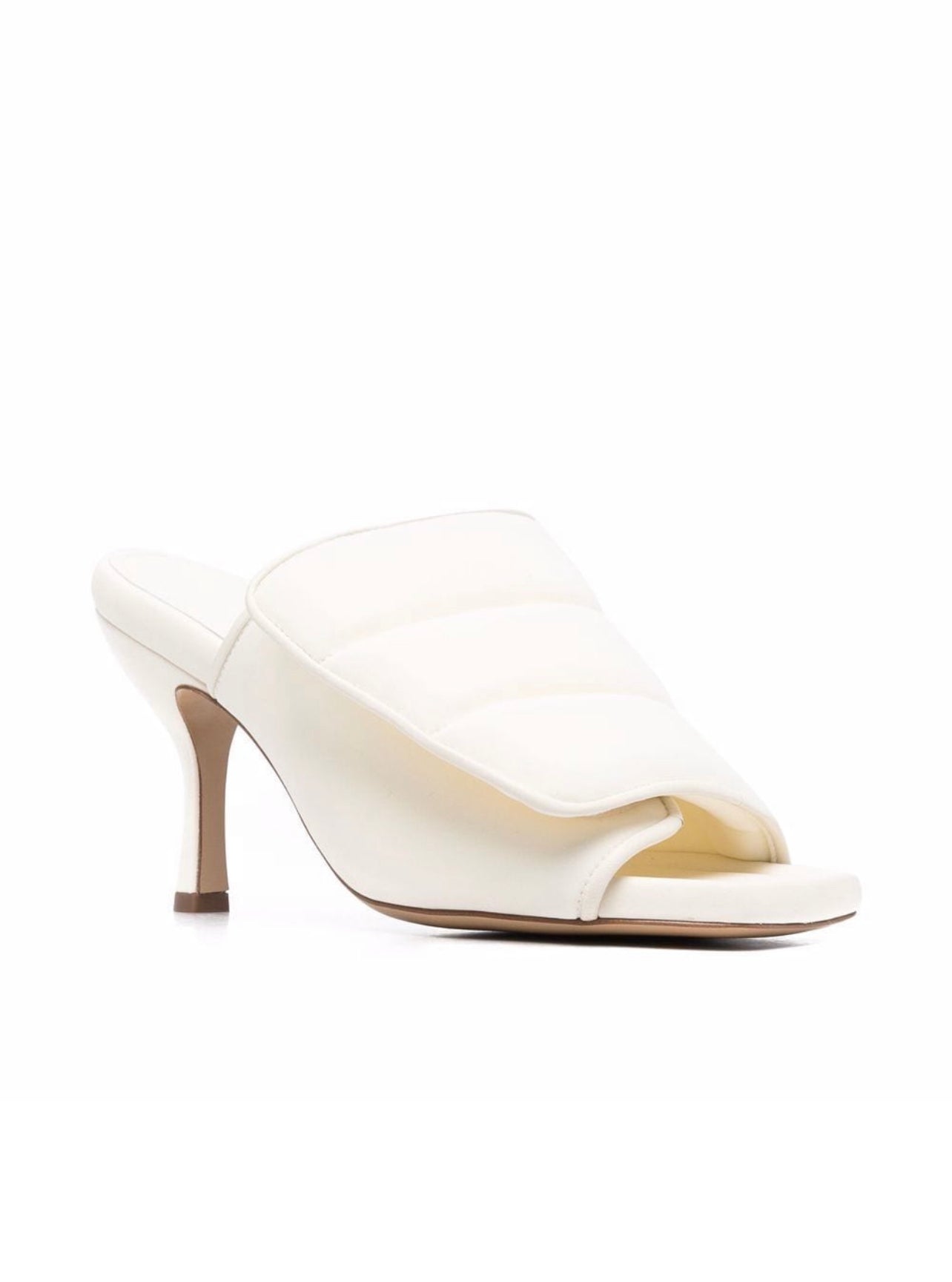 Gia Borghini puffy mule in scuba with stitched v