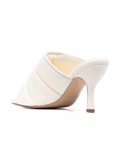 Gia Borghini puffy mule in scuba with stitched v