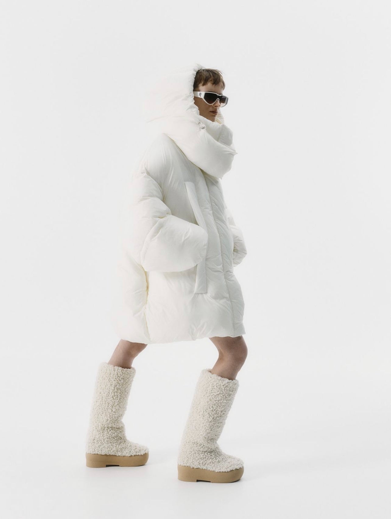 Gia Borghini Faux shearling snow boot