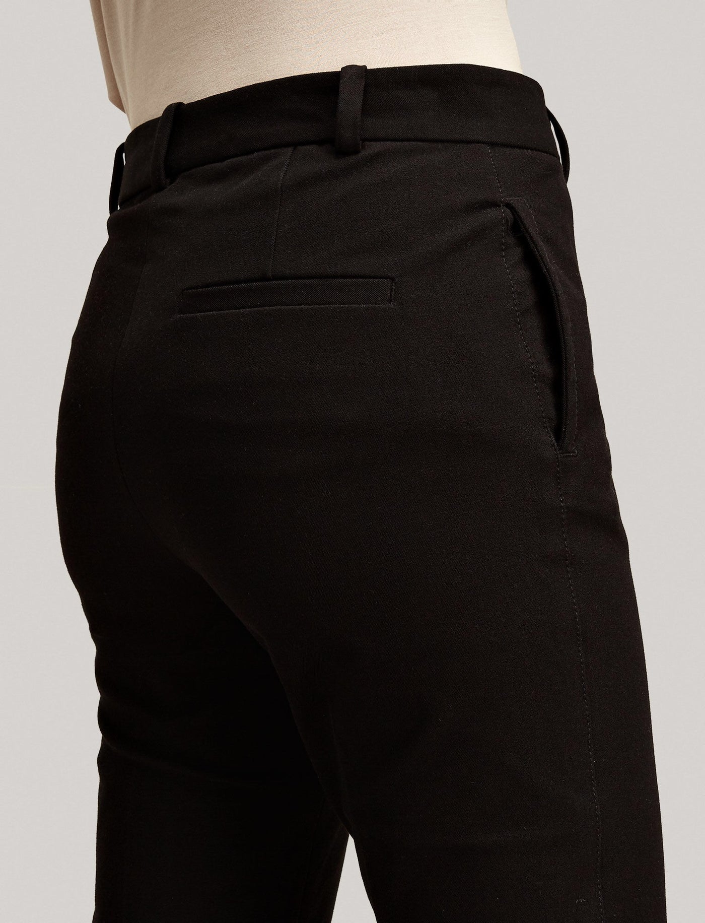Joseph - Zoom Gabardine Stretch Trousers in Black