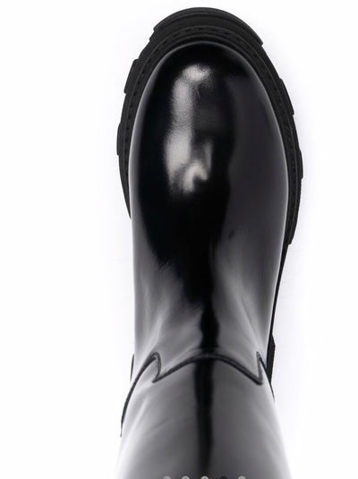 GIA BORGHINI X PERNILLE  TEISBAEK - BLACK LEATHER BOOTS