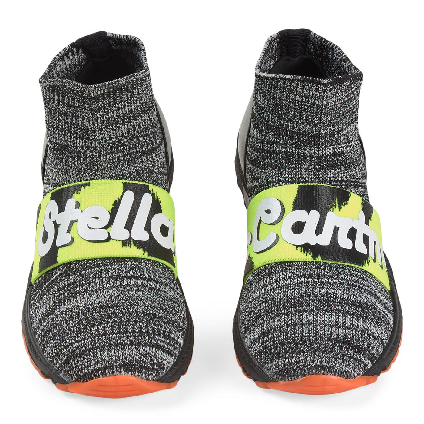 Stella McCartney Kids - Gray Sport Logo Print Sock Sneakers