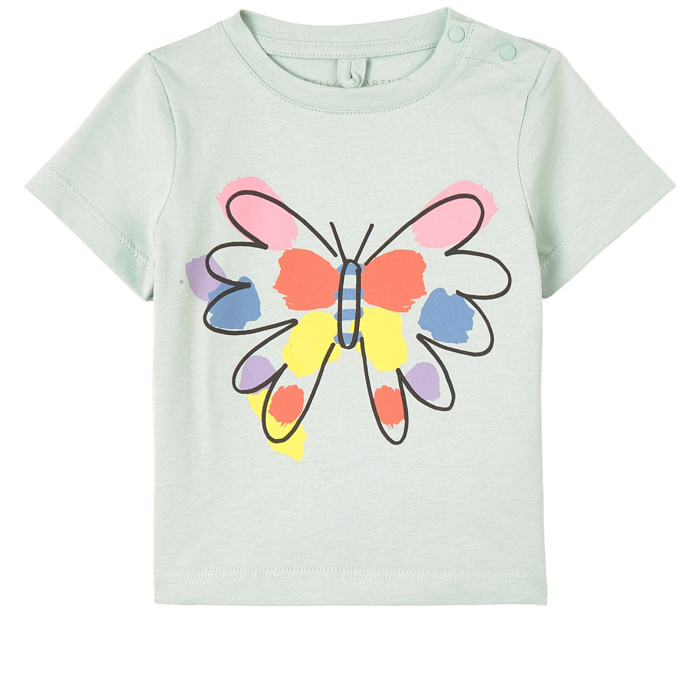 Stella McCartney Kids - SS TEE with Paint Butterfly Print
