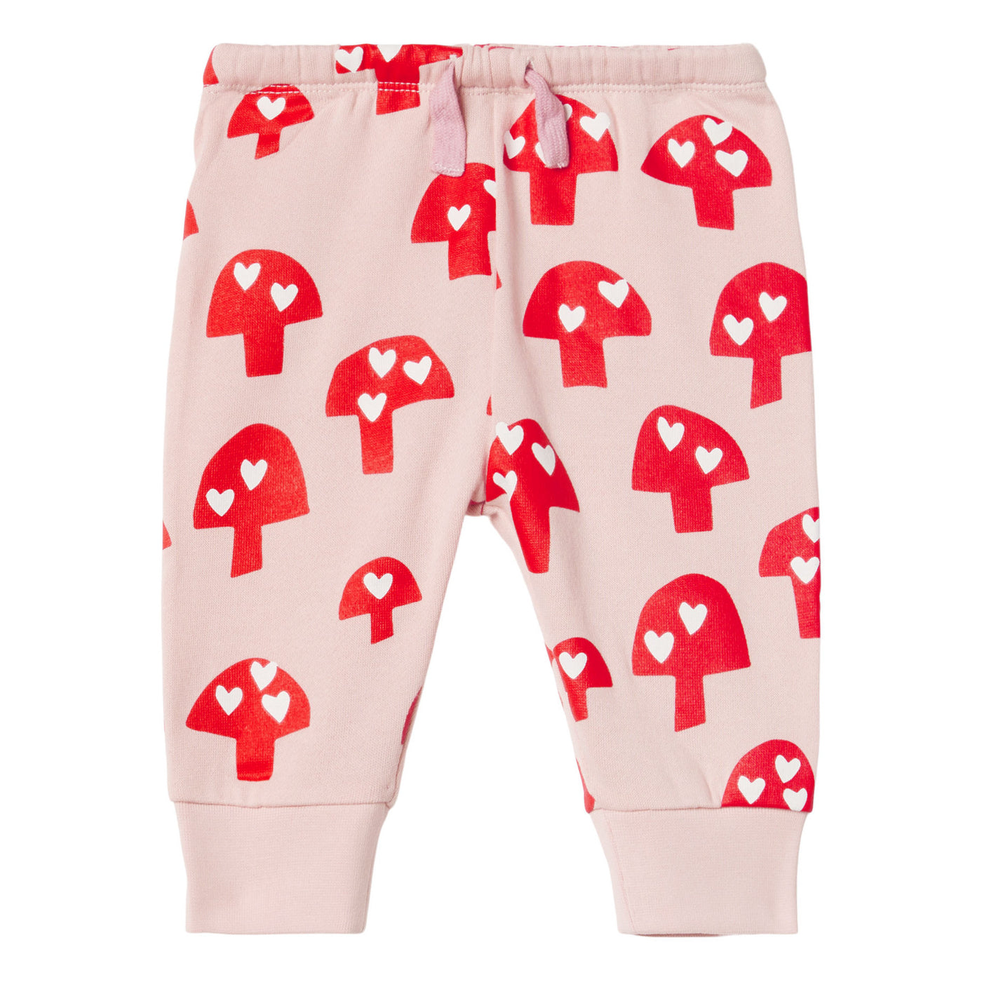 Stella McCartney Kids - Organic Cotton Mushroom Joggers Pale pink