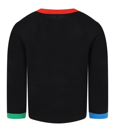 Stella McCartney Kids - Black t-shirt for boy with logo