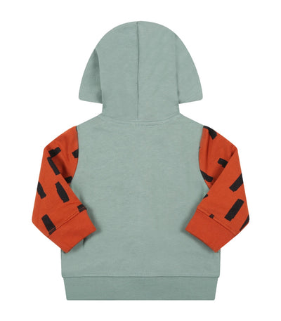 Stella McCartney Kids - Green sweatshirt for baby boy with foxes