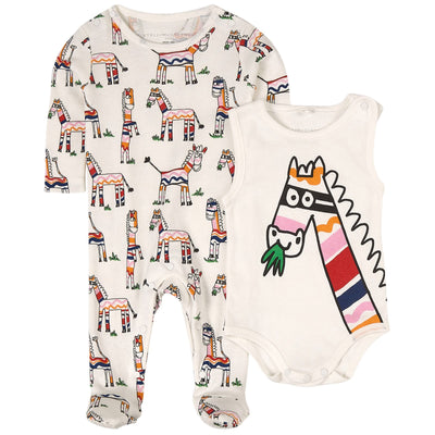 Stella McCartney Kids - Zebra Baby Long Body Set